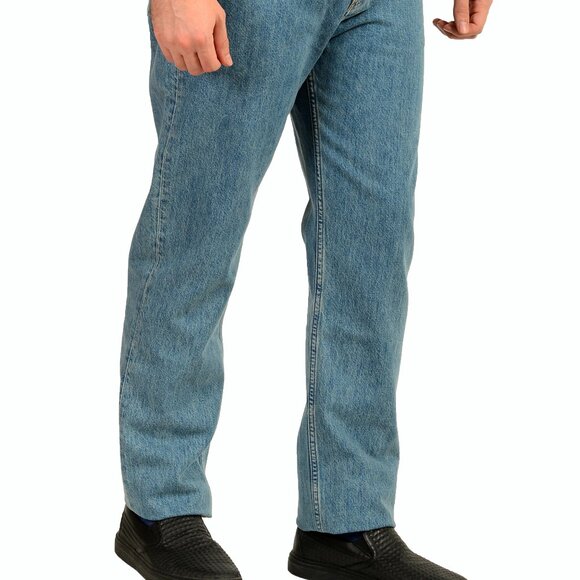 Burberry Men's "Haringate" Mid Blue Straight Leg Jeans US 34/34 IT 34/34 - Picture 2 of 6